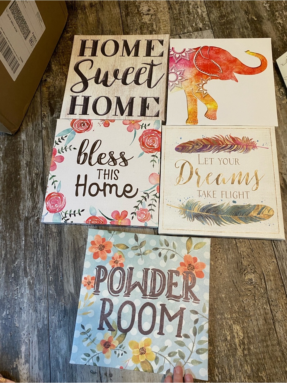 5 hanging pictures (all for one price)